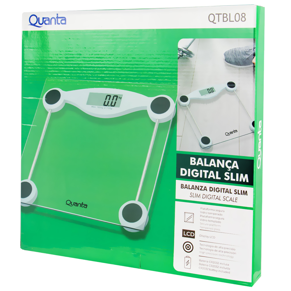 Balança Digital Slim Quanta QTBL08 - 180KG