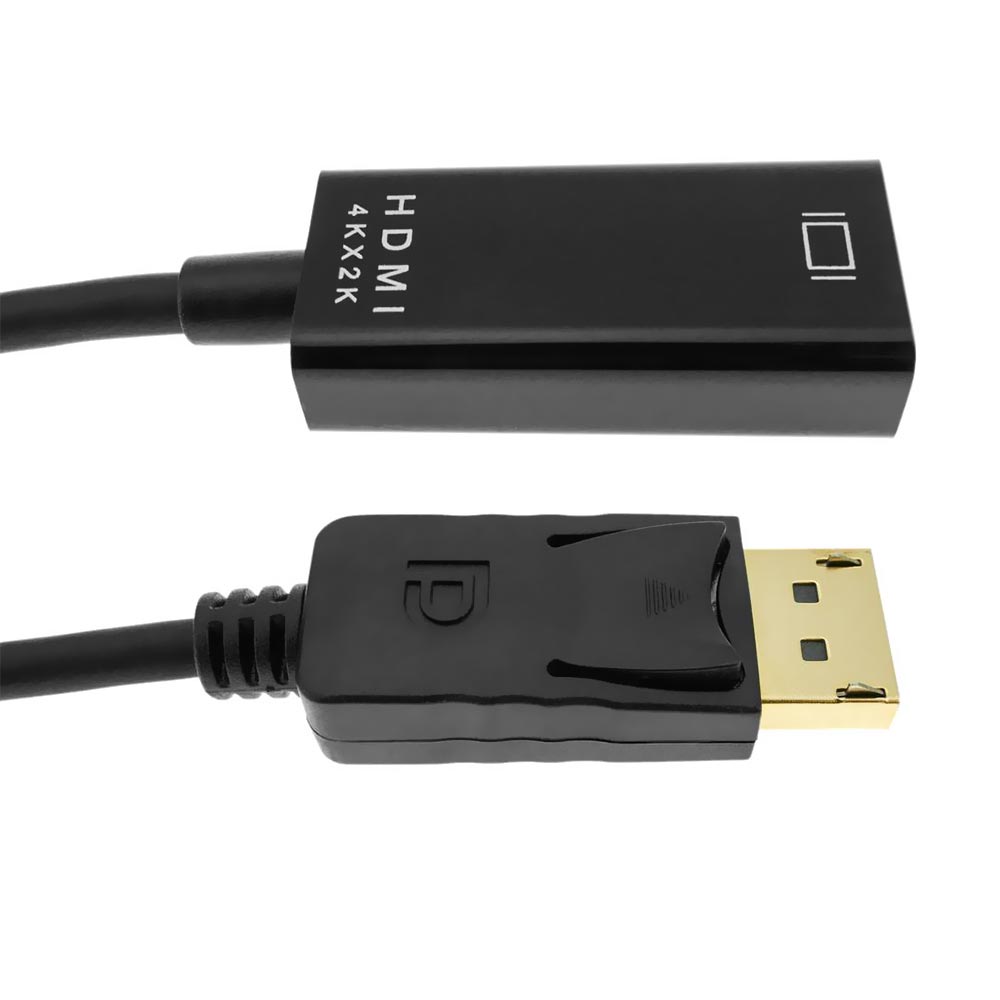 Cabo Adaptador DisplayPort Macho para HDMI Fêmea - 4KX2K UHD