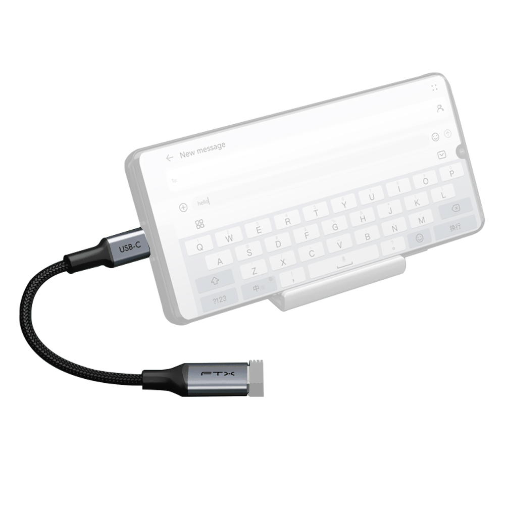 Cabo Adaptador FTX USB-C Macho para USB 3.0 Femea OTG - Cinza (CT-160-PU31-CMHDFN1-S0.2)