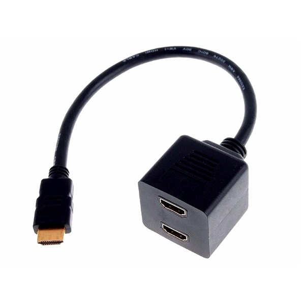 Cabo Adaptador HDMI Macho para 2 HDMI Fêmea