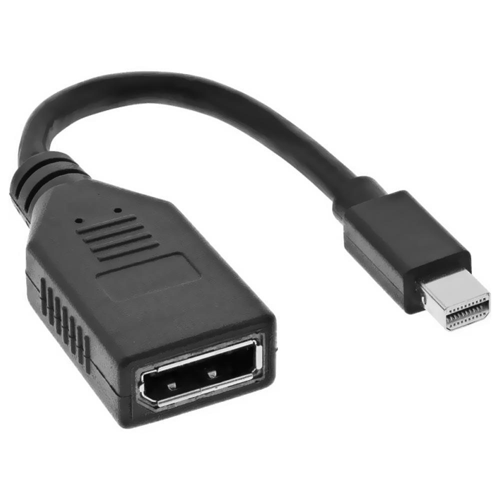 Cabo Adaptador Mini DisplayPort para DisplayPort Fêmea - Preto
