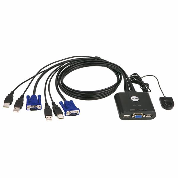Cabo Adaptador Switch 2P USB / VGA - KVM CS22U 