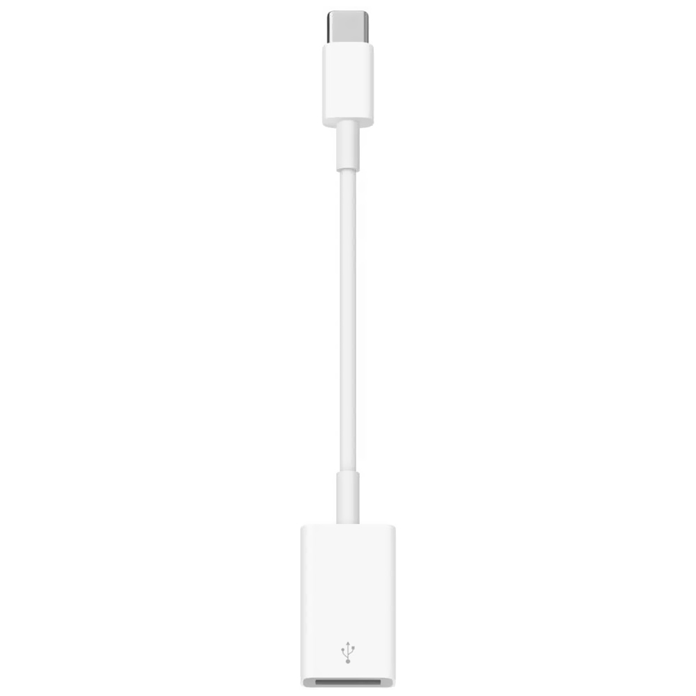 Cabo Adaptador USB-C Macho para USB 2.0 Fêmea - Branco Apple MJ1M2AM/A