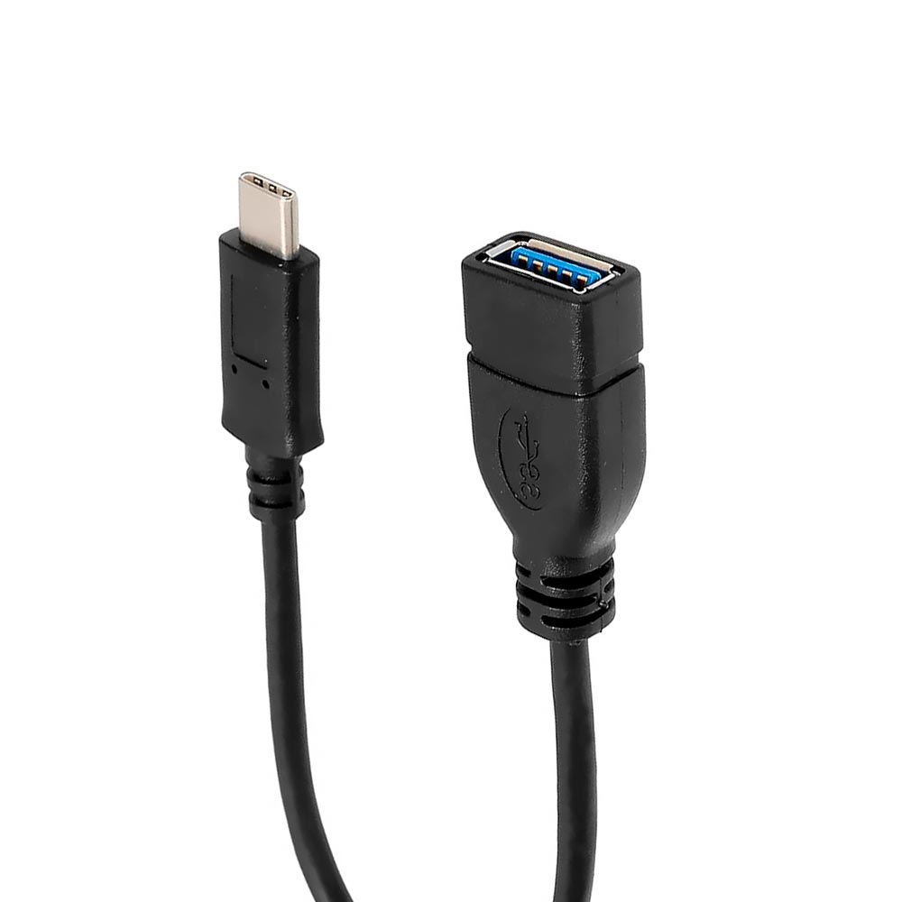Cabo Adaptador USB-C Macho para USB 3.0 Fêmea OTG