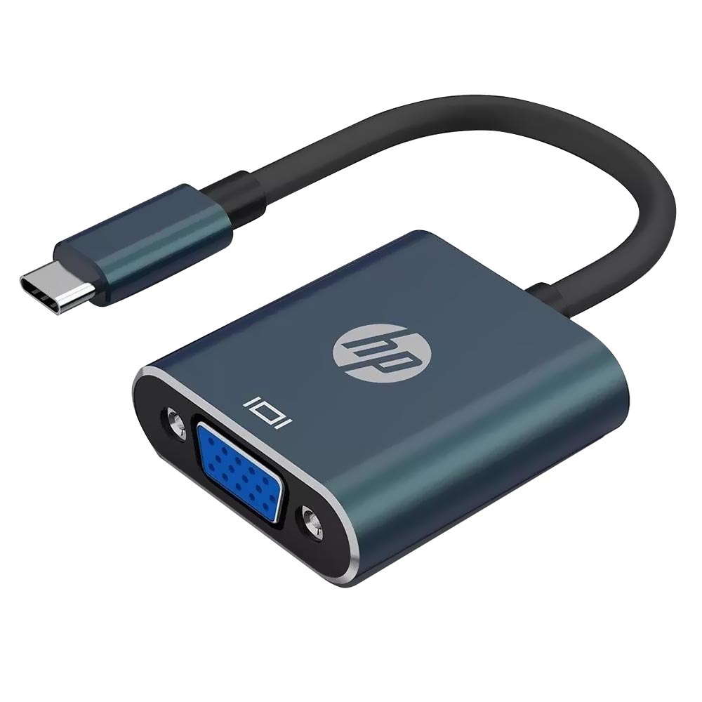 Cabo Adaptador USB-C Macho para VGA Fêmea HP DHC-CT201