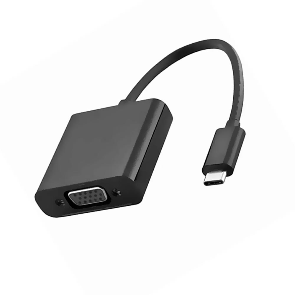 Cabo Adaptador USB-C Macho para VGA Fêmea Satellite AL-70