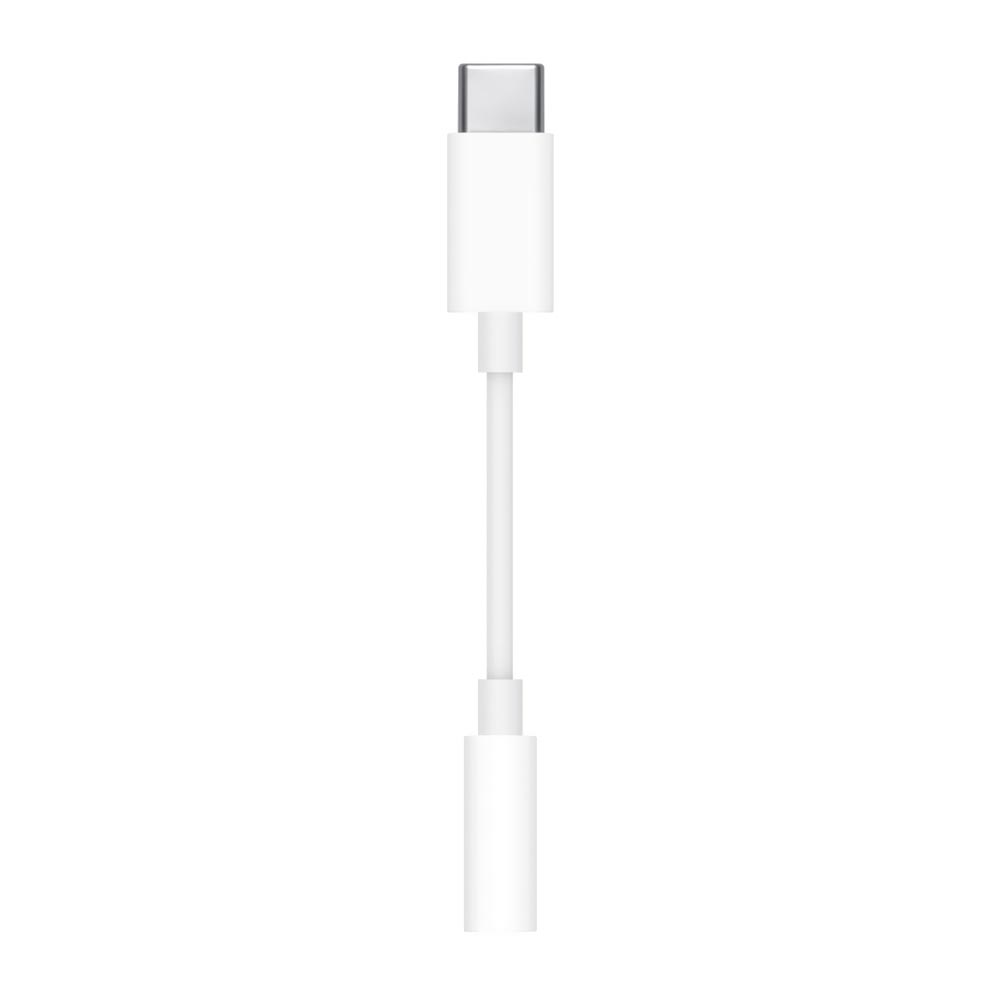 Cabo Adaptador USB USB-C para Áudio 3.5MM - Branco Apple MU7E2AM/A