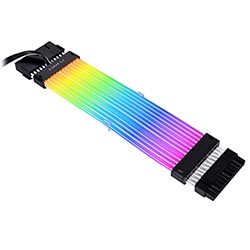 Cabo de Extensão Lian Li PW24-PV2 Strimer Plus V2 220MM / 24 Pinos - Preto