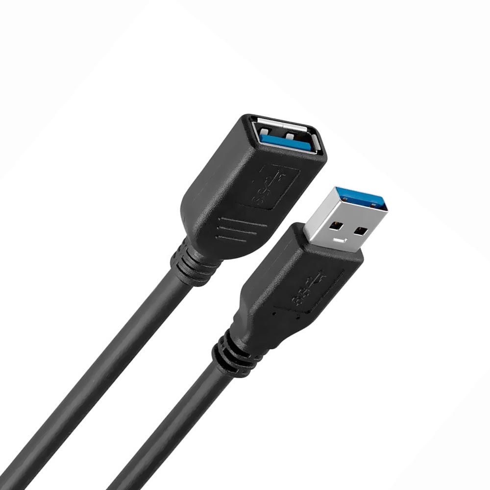 Cabo de Extensão USB para USB 3.0 - 1.8M Preto