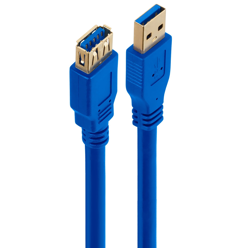 Cabo de Extensão USB para USB 3.0 - 2M Azul