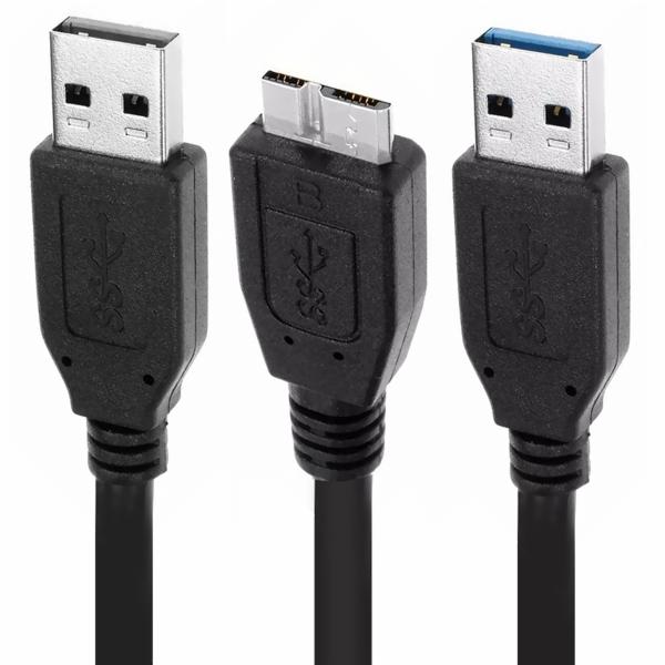 Cabo para HD Externo USB 3.0 + USB 2.0- 1.50M