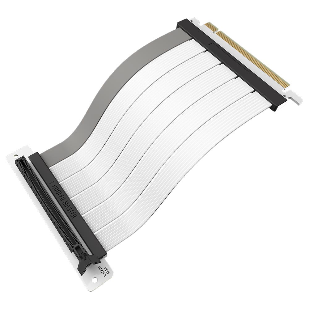 Cabo Riser GPU Cooler Master MCA-U002R-WPCI40-300 PCIe 4.0 x 16-300MM V2 - Branco