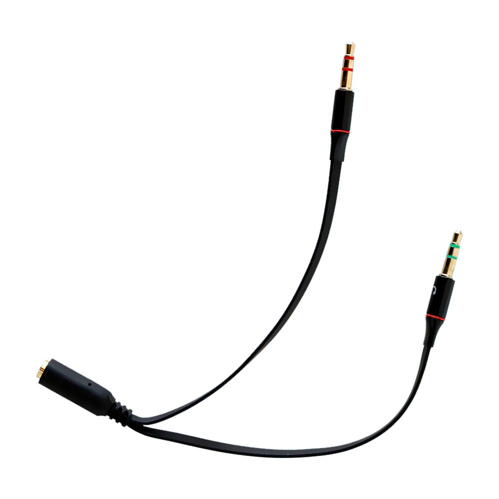 Cabo Áudio Estereo 2 Macho para 1 Femea 3.5MM - Havit  HV-G04