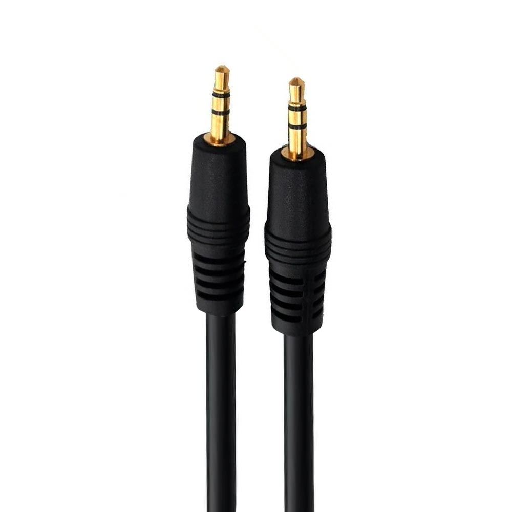 Cabo Auxiliar Áudio Estereo / 1.5M - Preto