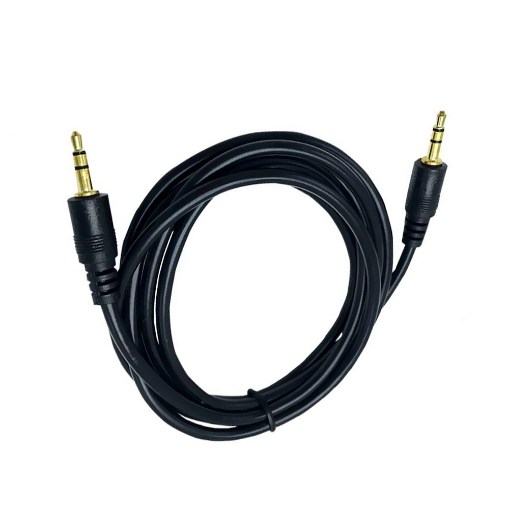 Cabo Auxiliar Áudio Estereo / 1.5M - Preto