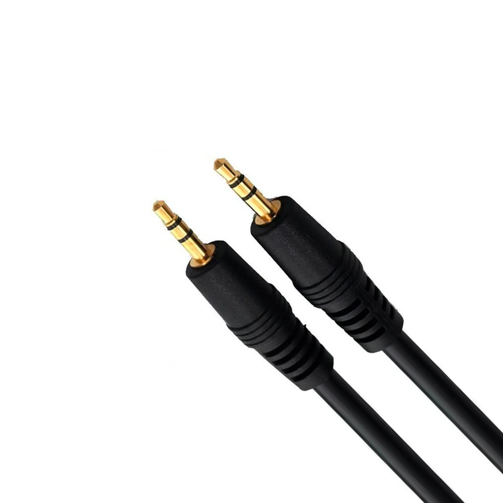 Cabo Auxiliar Áudio Estereo / 1.5M - Preto
