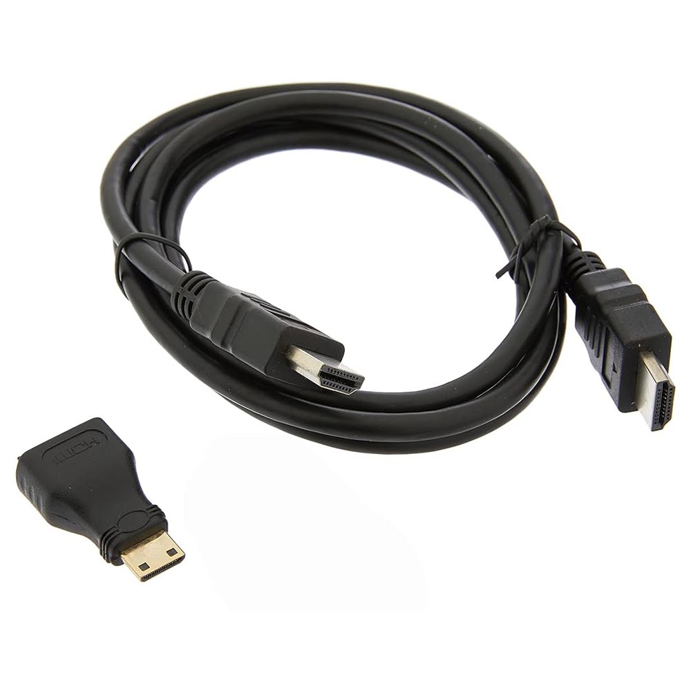 Cabo HDMI para HDMI - 3M Microfins 3D/1080P + Adaptador Mini HDMI