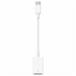Cabo Adaptador USB Type-C Macho para USB 2.0 Fêmea - Branco Apple MJ1M2AM/A