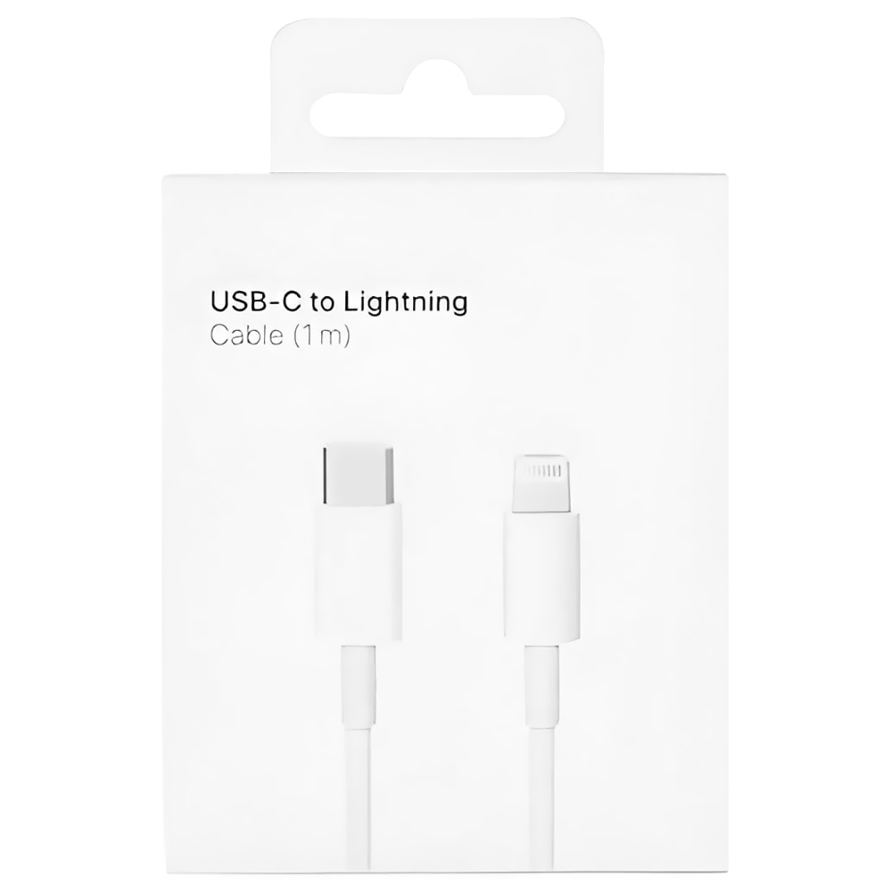 Cabo Apple USB-C Macho A Lightning / 1M - Branco