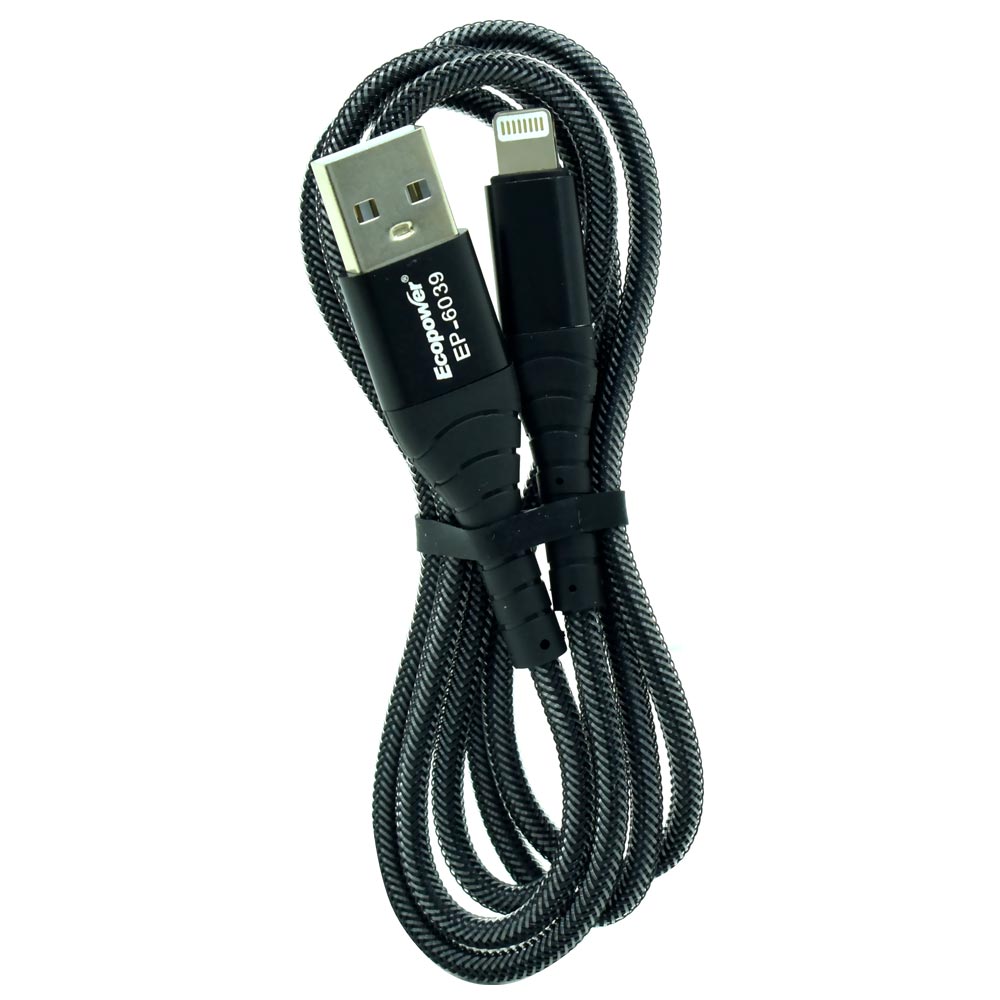 Cabo Ecopower Lightning a USB Macho EP-6039 1M - Preto