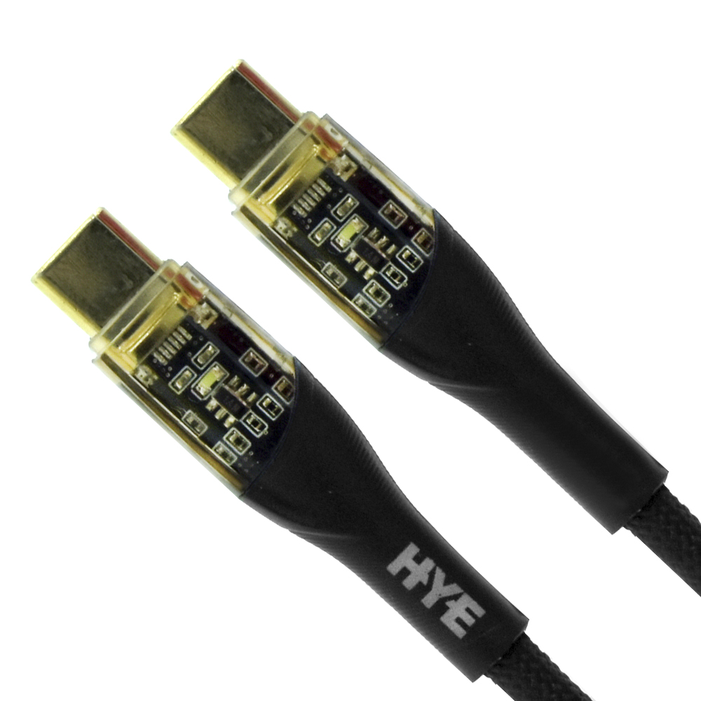 Cabo HYE HYEA5CC USB-C Macho A USB-C Macho 66W / 1M - Preto