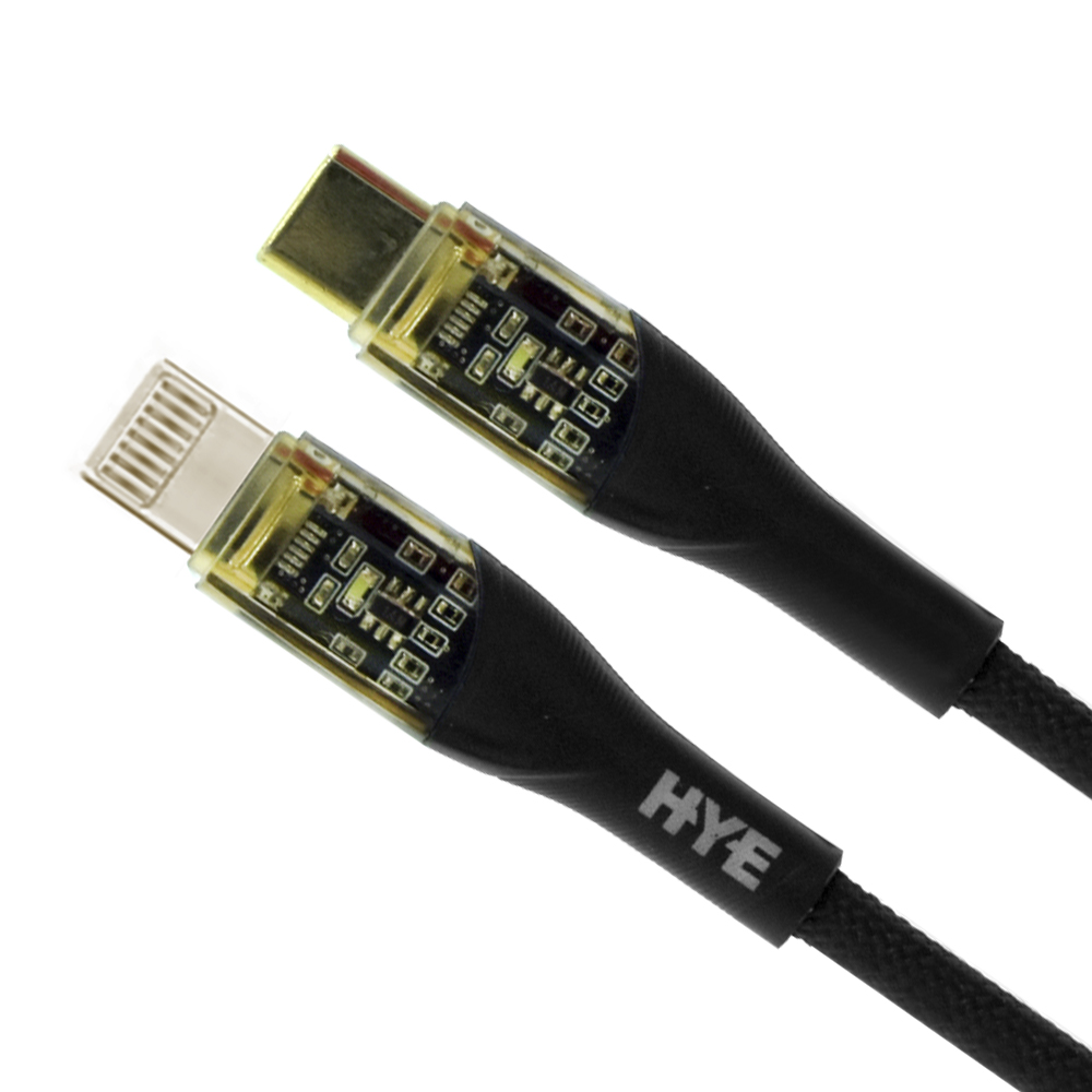 Cabo HYE HYEA5CL USB-C Macho A Lightning 30W / 1M - Preto