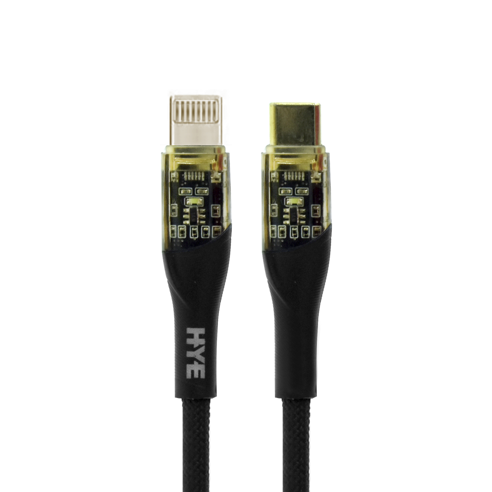 Cabo HYE HYEA5CL USB-C Macho A Lightning 30W / 1M - Preto