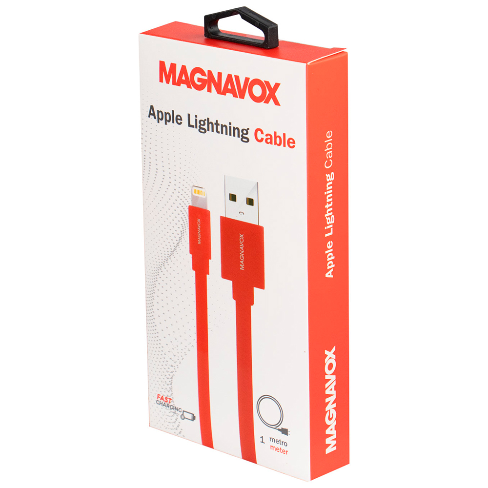 Cabo Magnavox MAC4419 Lightning A USB Macho 1M - Vermelho