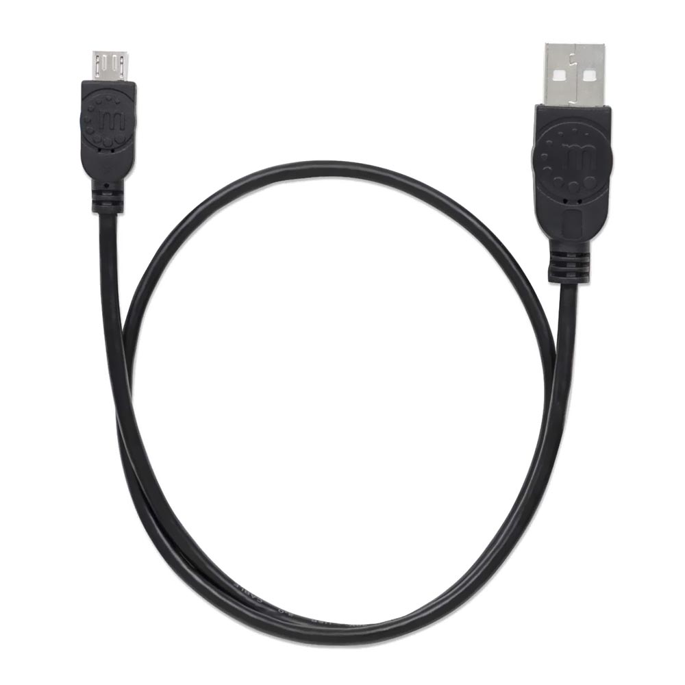 Cabo Manhattan 307178 Micro USB A USB Macho Preto - 1.8M