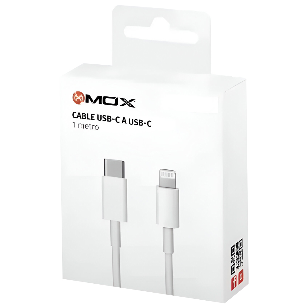 Cabo Mox MO-100 5USB-C Macho a USB-C Macho / 1M - Branco