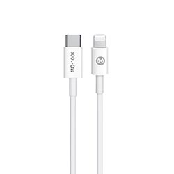 Cabo Mox MO-1004 USB-C Macho a Lightning / 1M - Branco