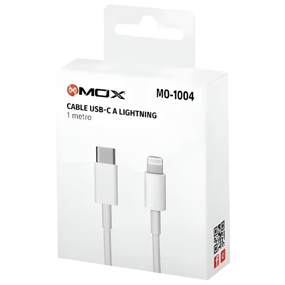 Cabo Mox MO-1004 USB-C Macho a Lightning / 1M - Branco