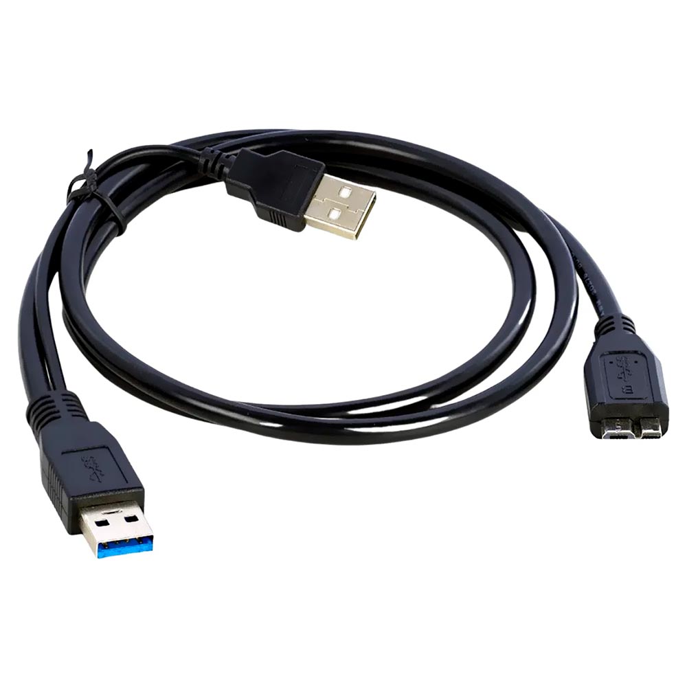 Cabo para HD Externo USB 3.0 - 0.80CM + USB 2.0