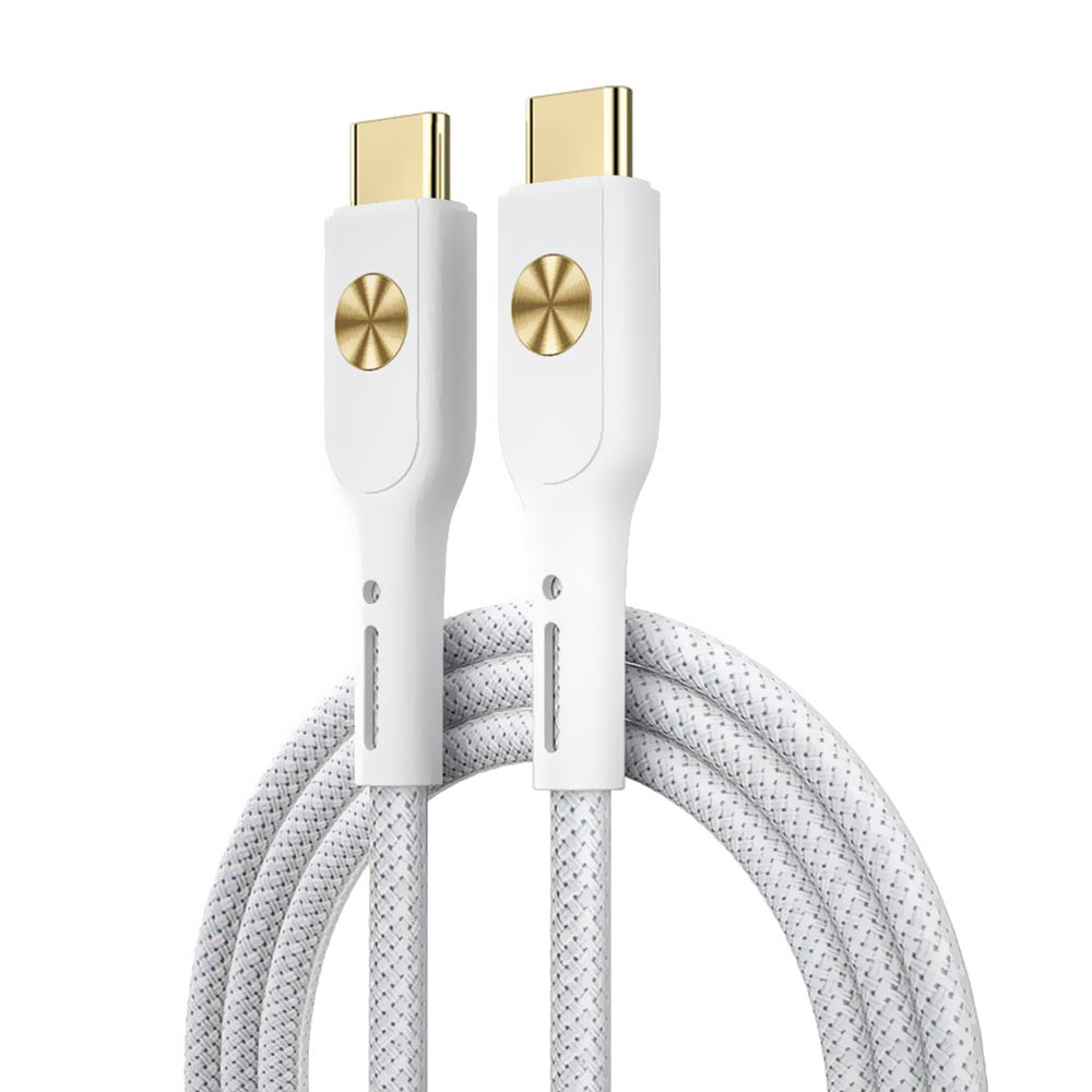 Cabo Wiwu City WI-C035 USB-C Macho a USB-C Macho 100W / 1.2M - Branco