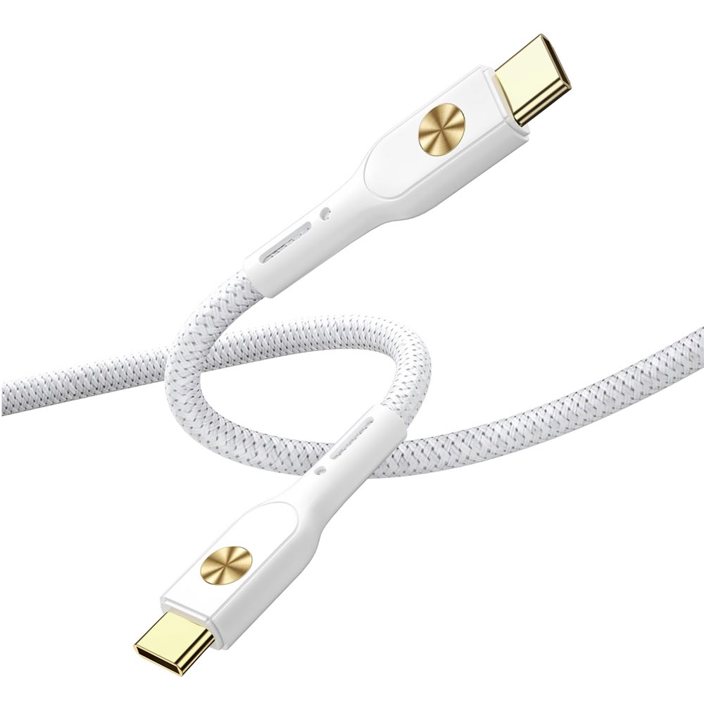 Cabo Wiwu City WI-C035 USB-C Macho a USB-C Macho 100W / 1.2M - Branco