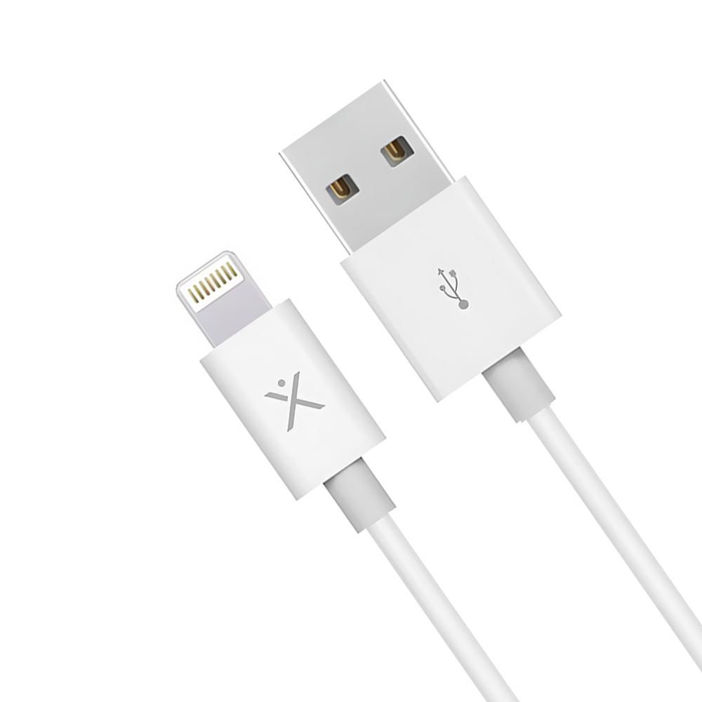 Cabo Xaea Qualy USB Macho a Lightning / 1M - Branco (MOD0075)