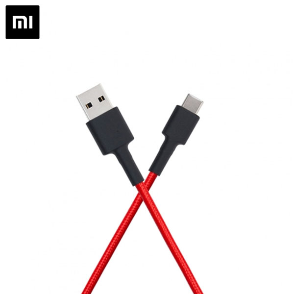 Cabo Xiaomi SJX10ZM Type-C A USB Macho 1M - Preto / Vermelho