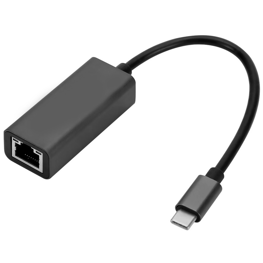 Cabo Adaptador Type-C Macho para RJ45 (1000 Mbps) - Gigabit