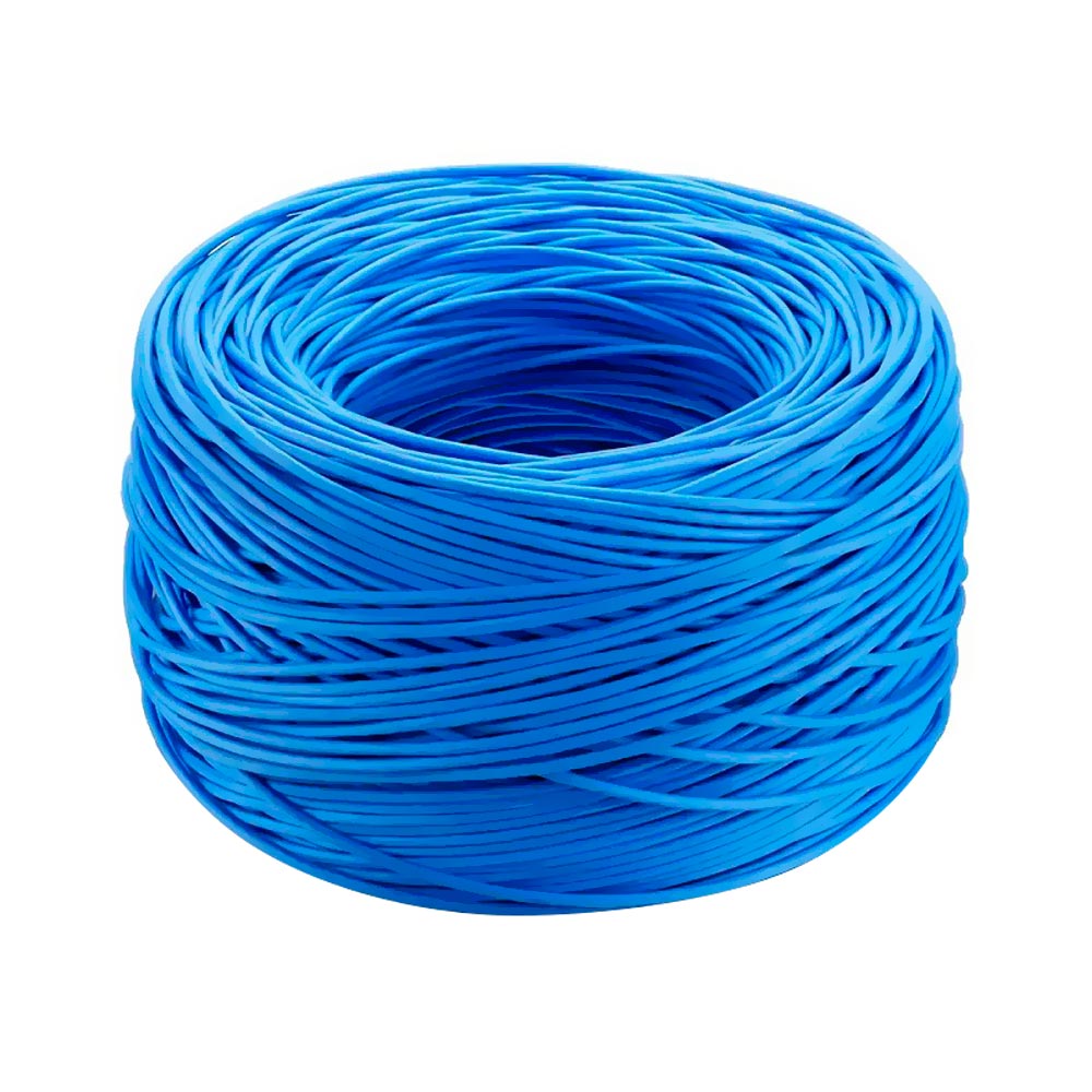 Cabo de Rede UTP CAT5E 305M - Azul Premiun 24AWG 100% Cobre