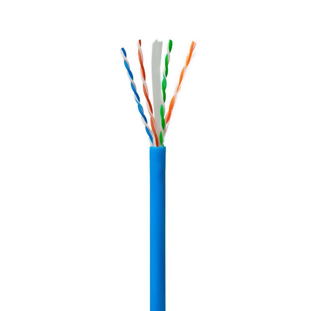 Cabo de Rede UTP CAT6 305M - Azul Iuron Owire 24AWG BC 4P 100% Cobre