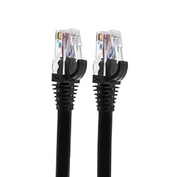 CABO UTP CAT6 IURON 7/0.20MM 24AWG BC PATCH CORD 1MTS PRETO 