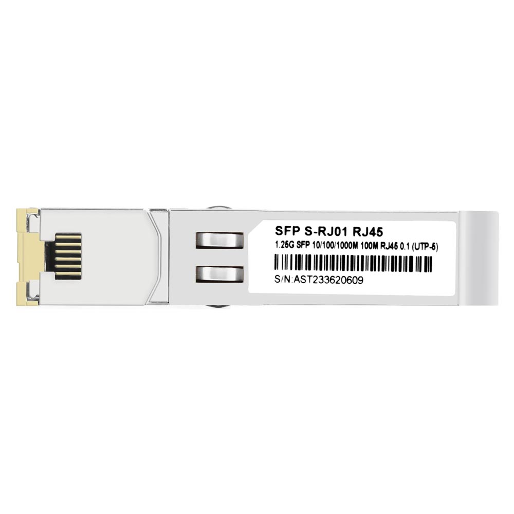 Modulo Minigbic Mikrotik SFP S-RJ01 RJ-45 - S10/100/1000M Cooper OEM