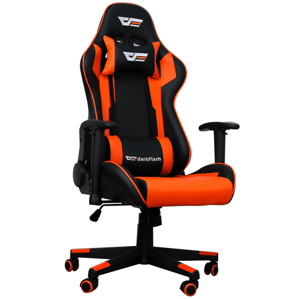 Cadeira Gamer DarkFlash RC350 SE - Laranja / Preto