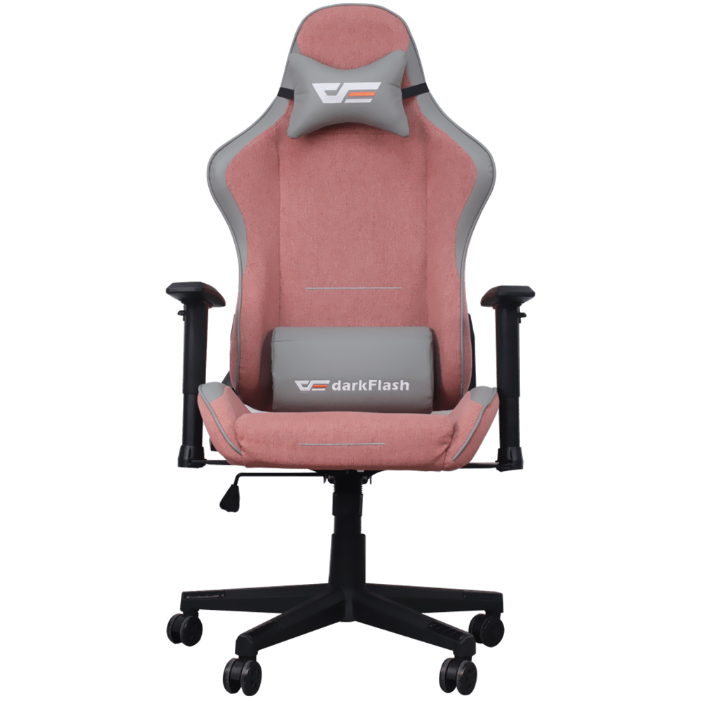 Cadeira Gamer DarkFlash RC400 - Rosa / Cinza