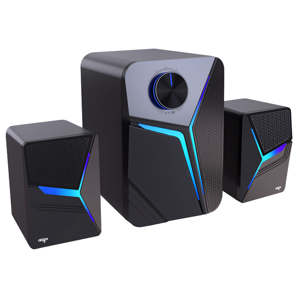 Caixa de Som Aigo S562BT RGB / Bluetooth - Preto