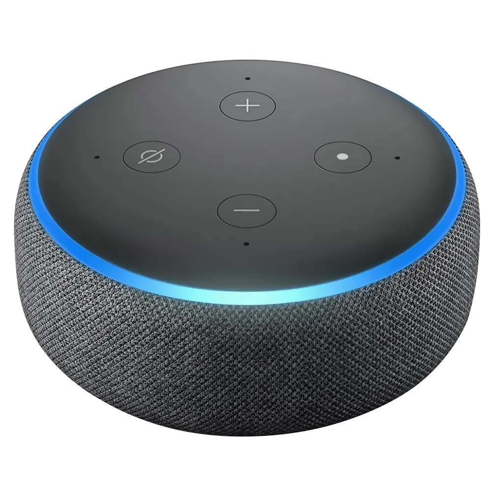 Caixa de Som Amazon Echo Dot 3 Geração / Alexa / Bluetooth - Preto / Cinza