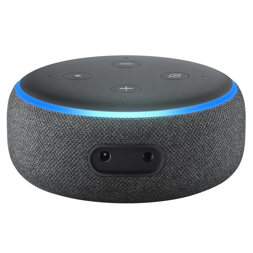 Caixa de Som Amazon Echo Dot 3 Geração / Alexa / Bluetooth - Preto / Cinza