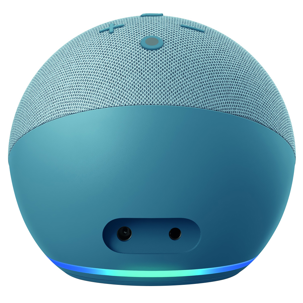 Caixa de Som Amazon Echo Dot 4 Geração / Alexa / Relógio / Bluetooth - Azul