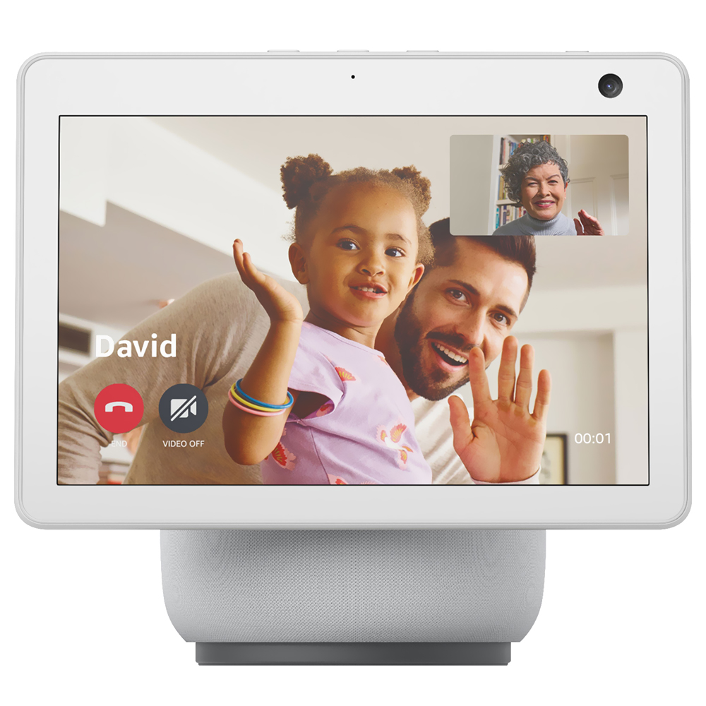 Caixa de Som Amazon Echo Show 10 3 Geração com Tela 10" / Alexa / Bluetooth - Branco