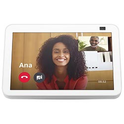 Caixa de Som Amazon Echo Show 8 2 Geração com Tela 8" / Alexa / Bluetooth - Branco